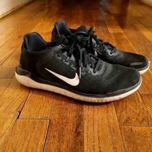 Nike Black and Green Athletic Shoes